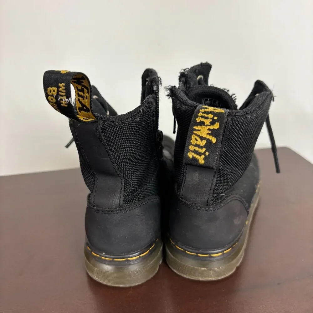 Dr. Marten's Combs J Black Fabric Lace Up Boots Kids US 2